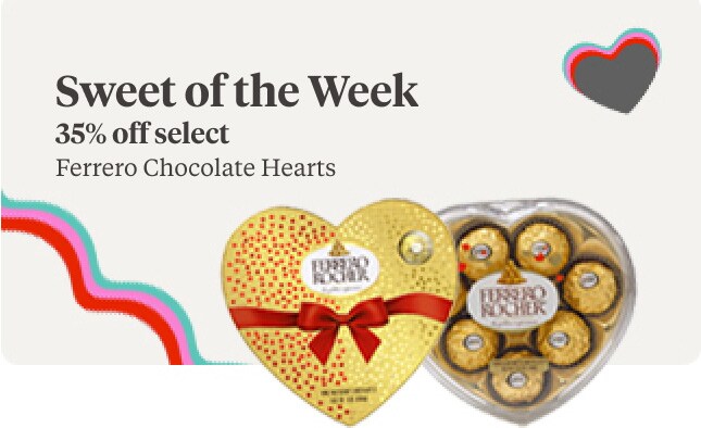 Sweet of the Week. 35% off select Ferrero Chocolate Hearts